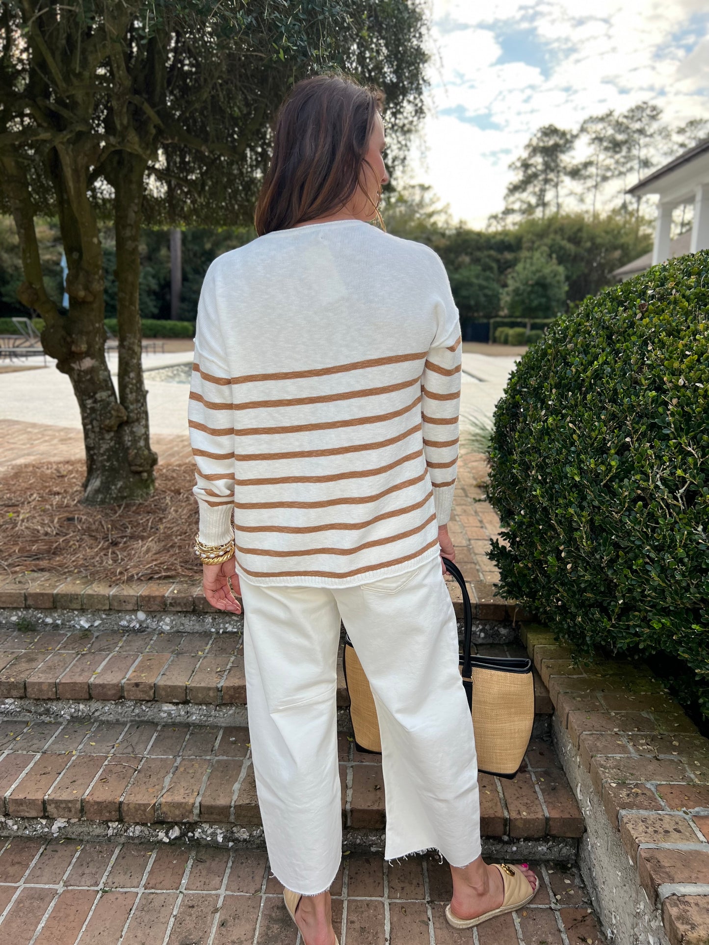 Sammy Caramel & Off White Sweater