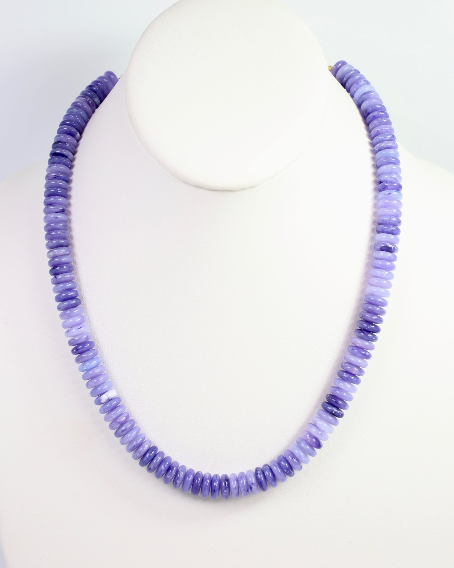 Cedar Falls Beaded Disc Necklace Purple