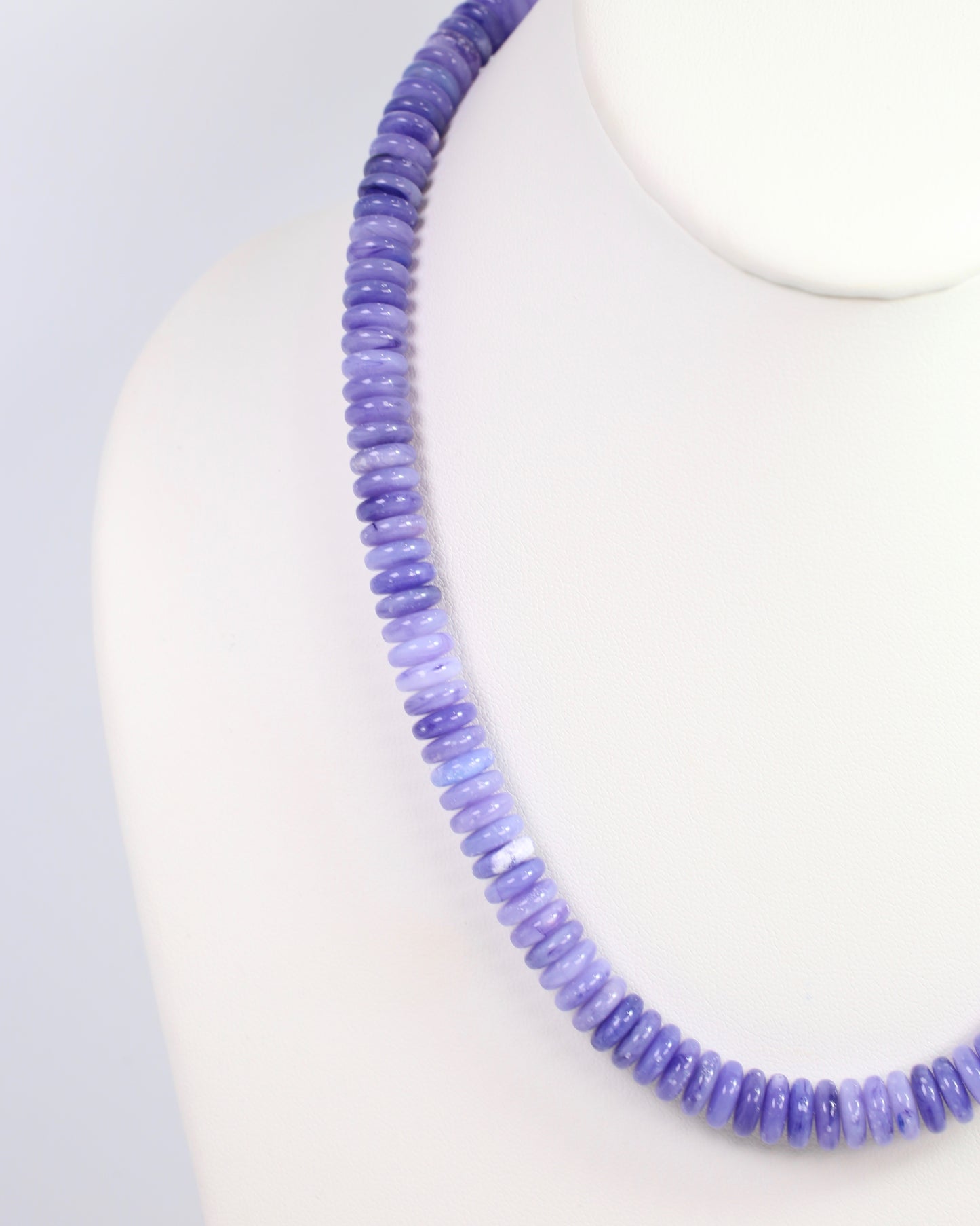 Cedar Falls Beaded Disc Necklace Purple