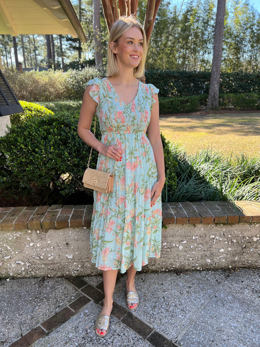 Caroline Floral Maxi Dress