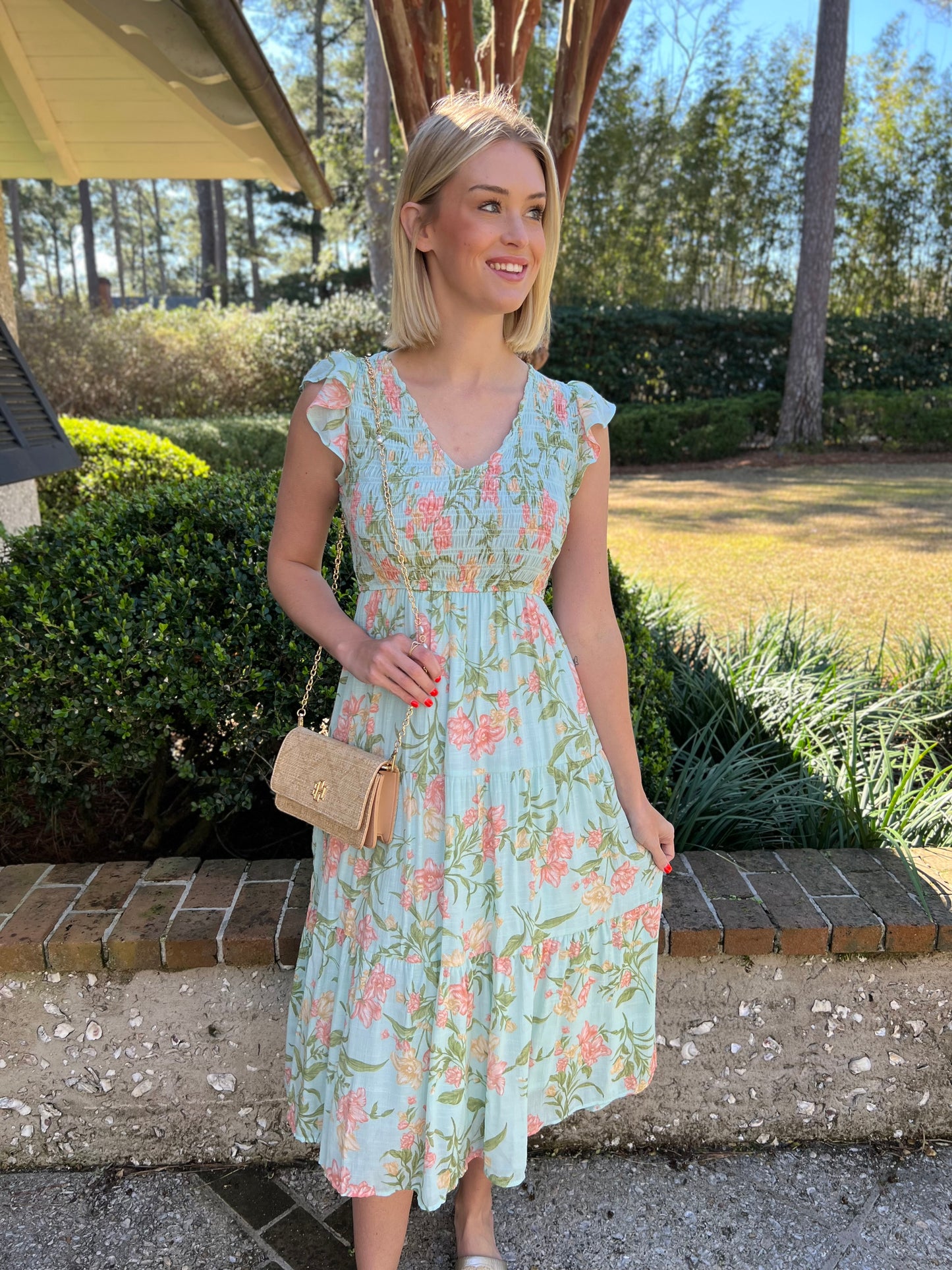 Caroline Floral Maxi Dress