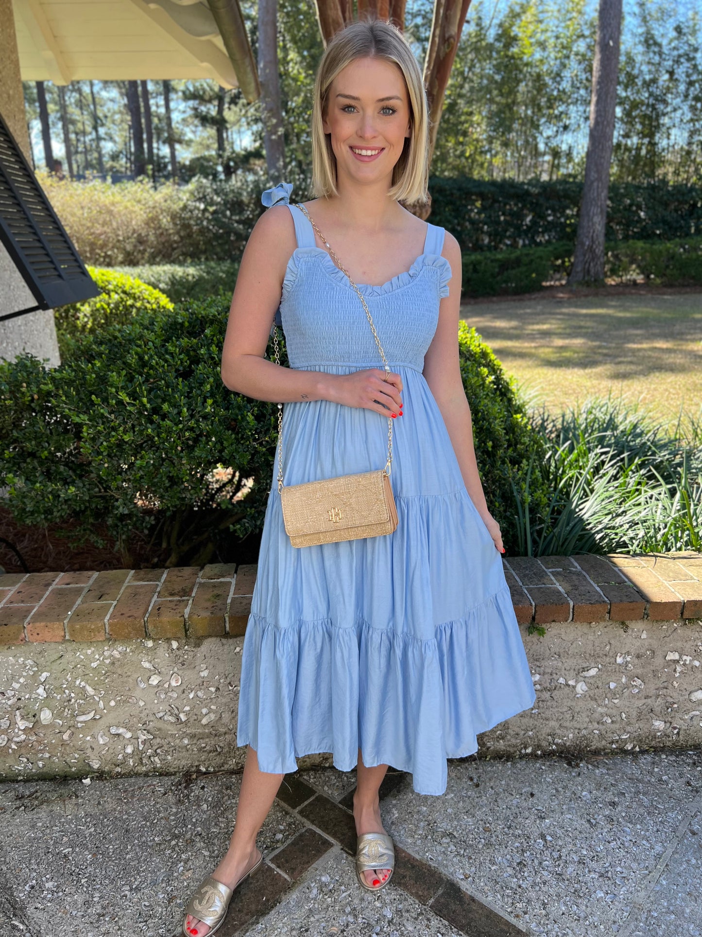 Pretty in Blue Maxi Dress