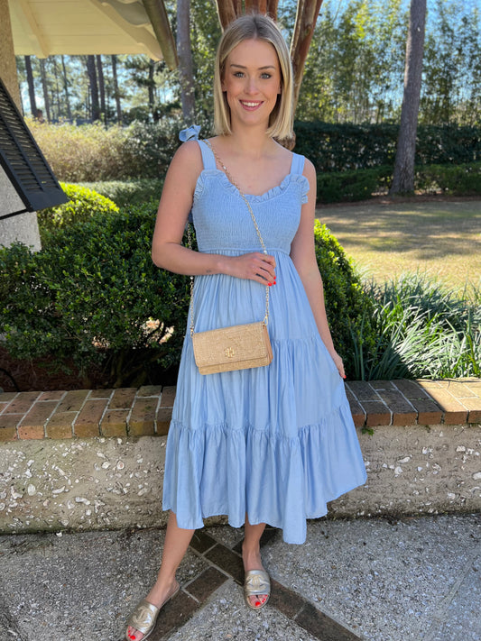 Pretty in Blue Maxi Dress