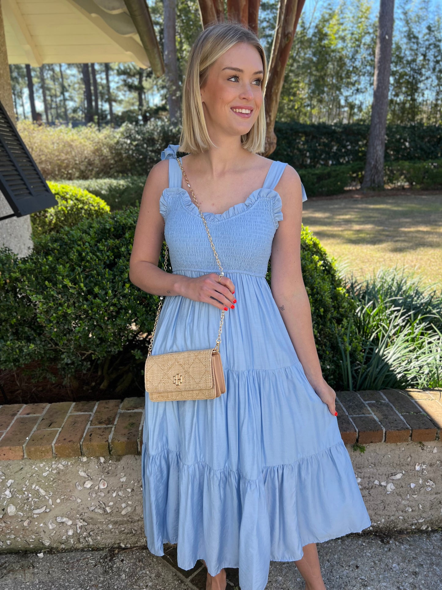 Pretty in Blue Maxi Dress