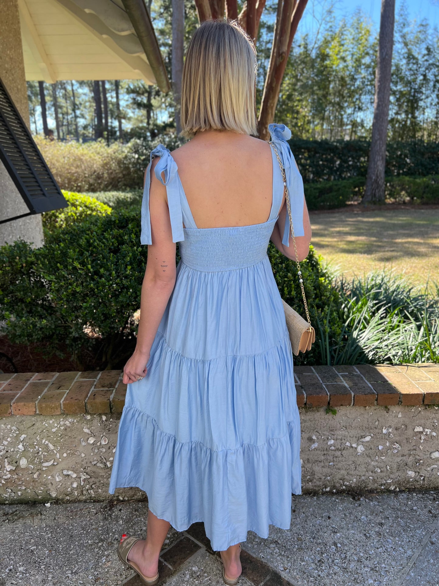 Pretty in Blue Maxi Dress