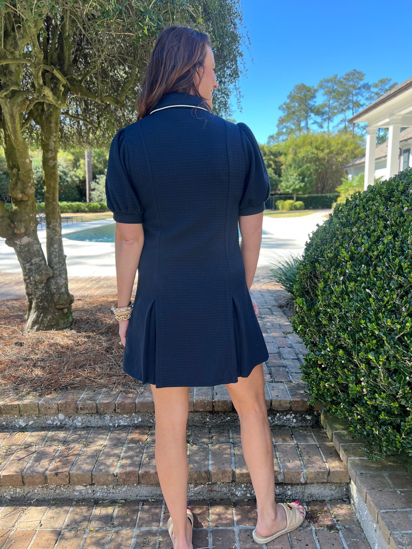 Sabrina Navy Mini Dress