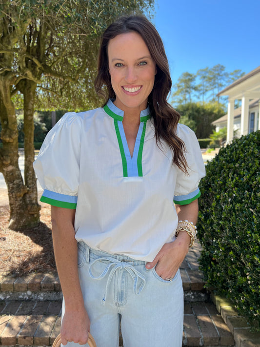 Daytime Stroll White Blouse