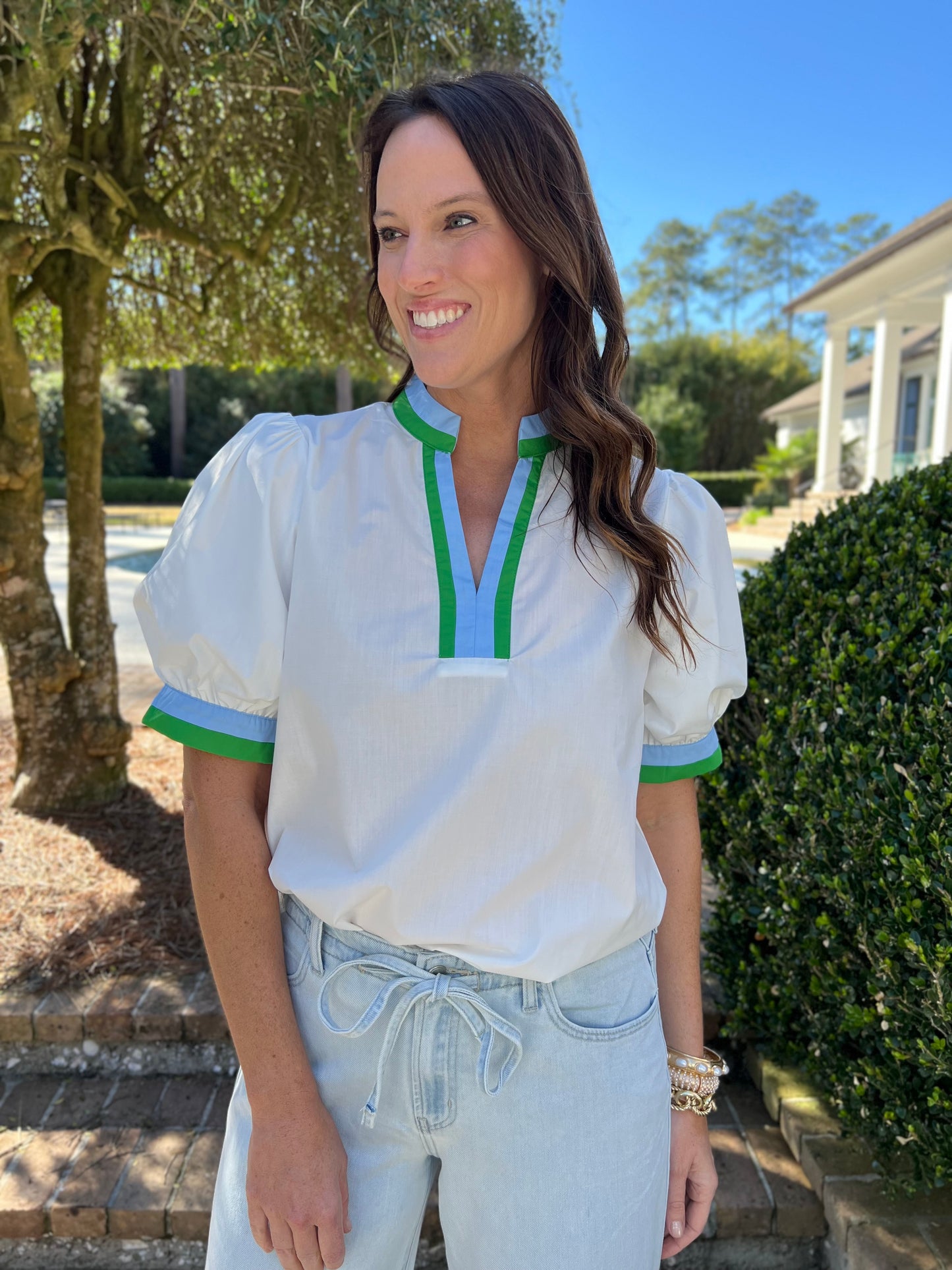 Daytime Stroll White Blouse