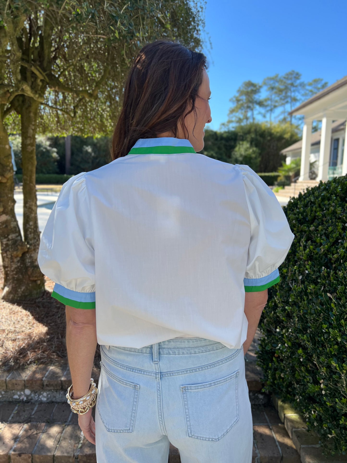 Daytime Stroll White Blouse