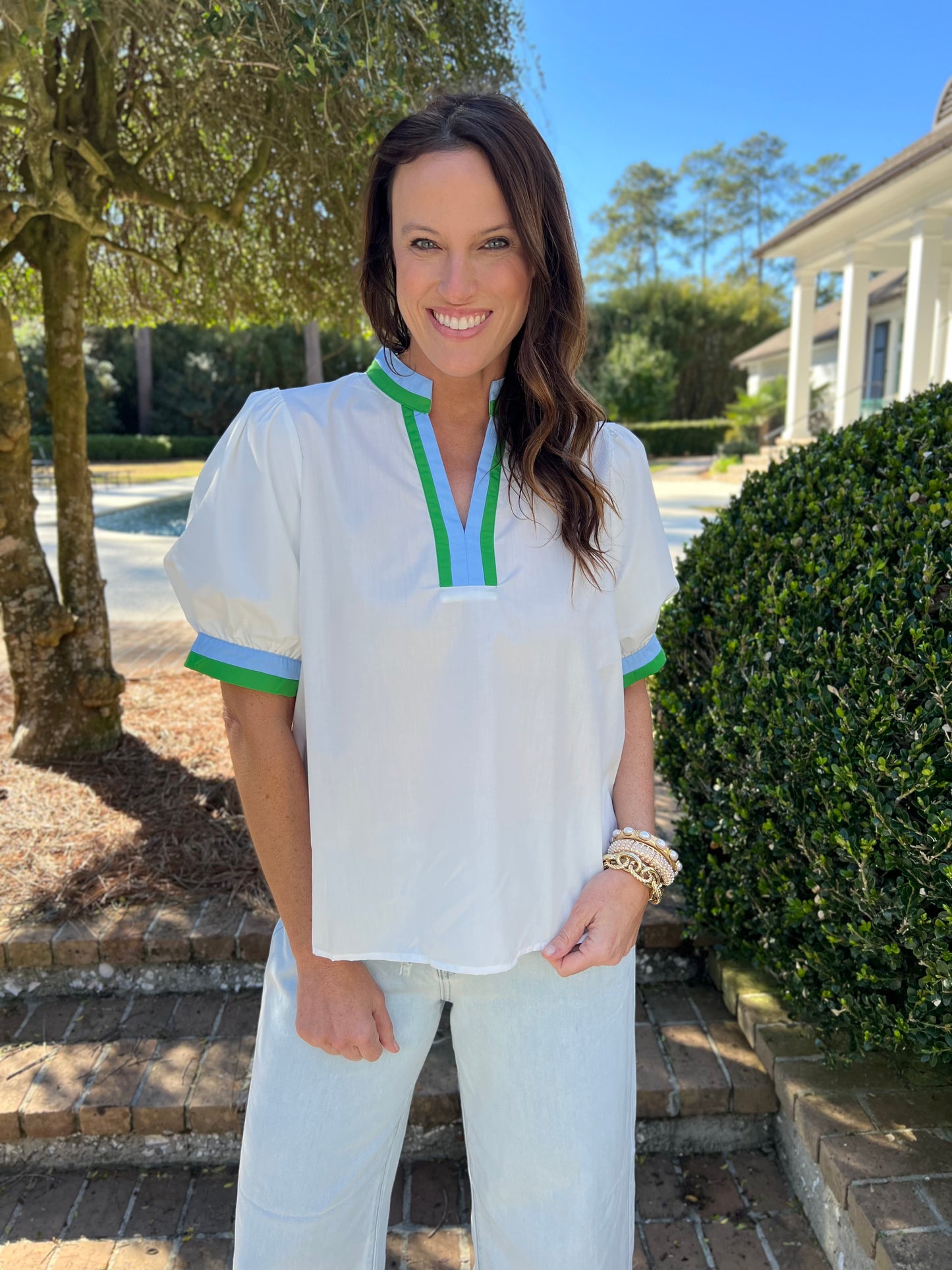 Daytime Stroll White Blouse