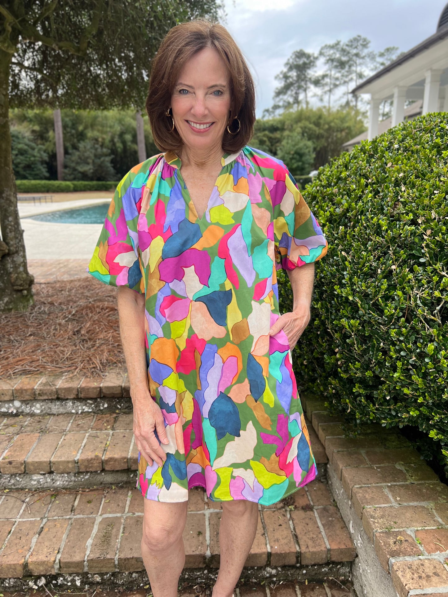 Makayla Green Multi Color Dress