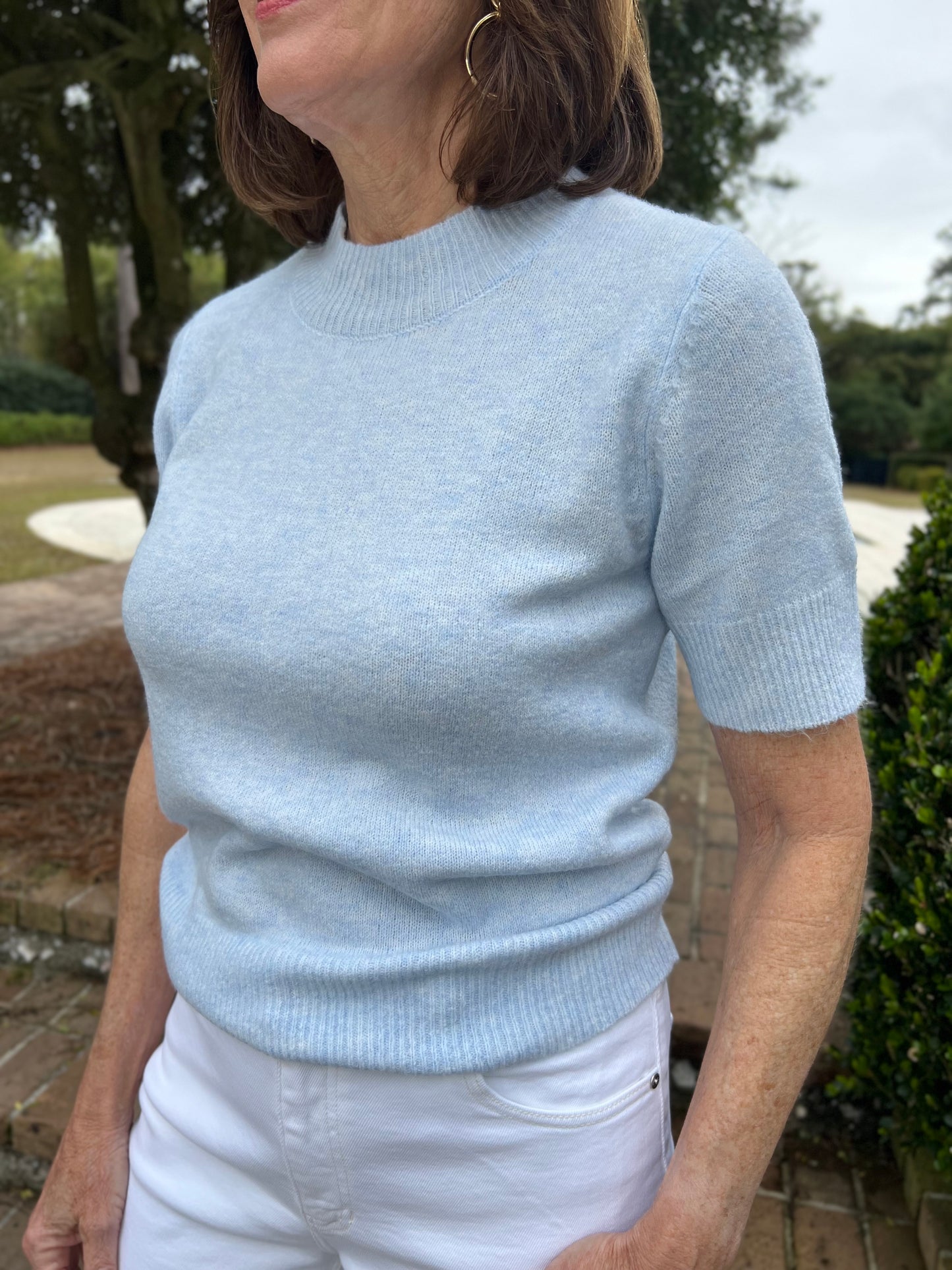 My Soft Side Light Blue Sweater Top