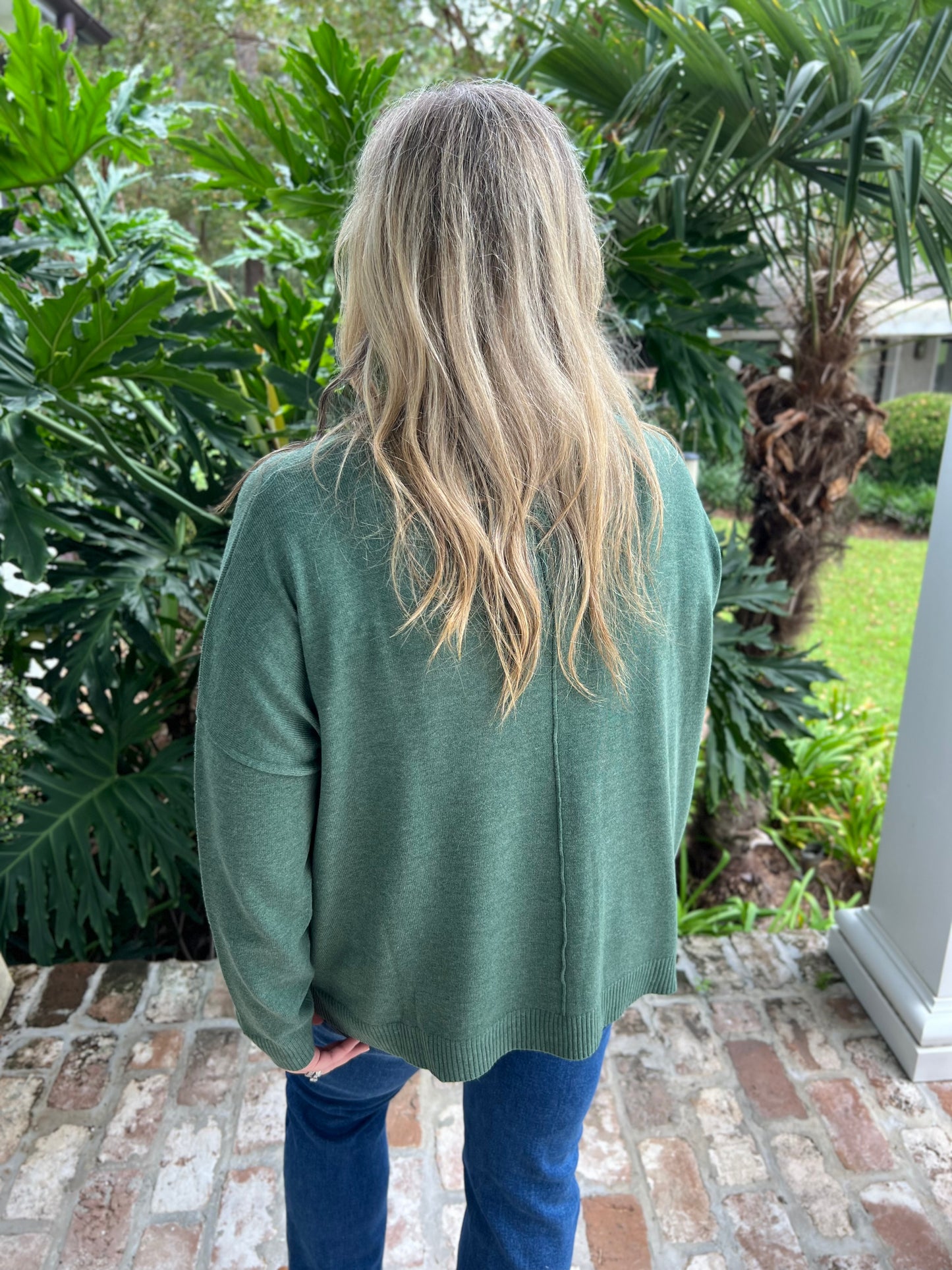 Cozy Days Classic Dark Green Sweater