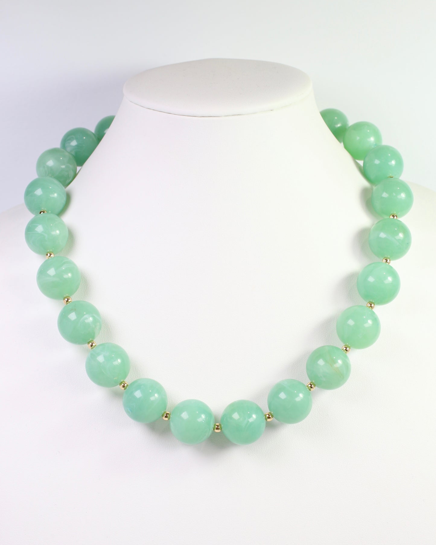 Tarrytown Marble Beaded Necklace Mint