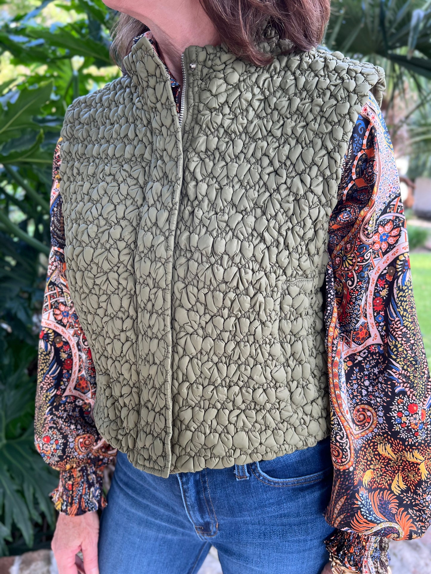 Big Dreamer Olive Quilted Vest