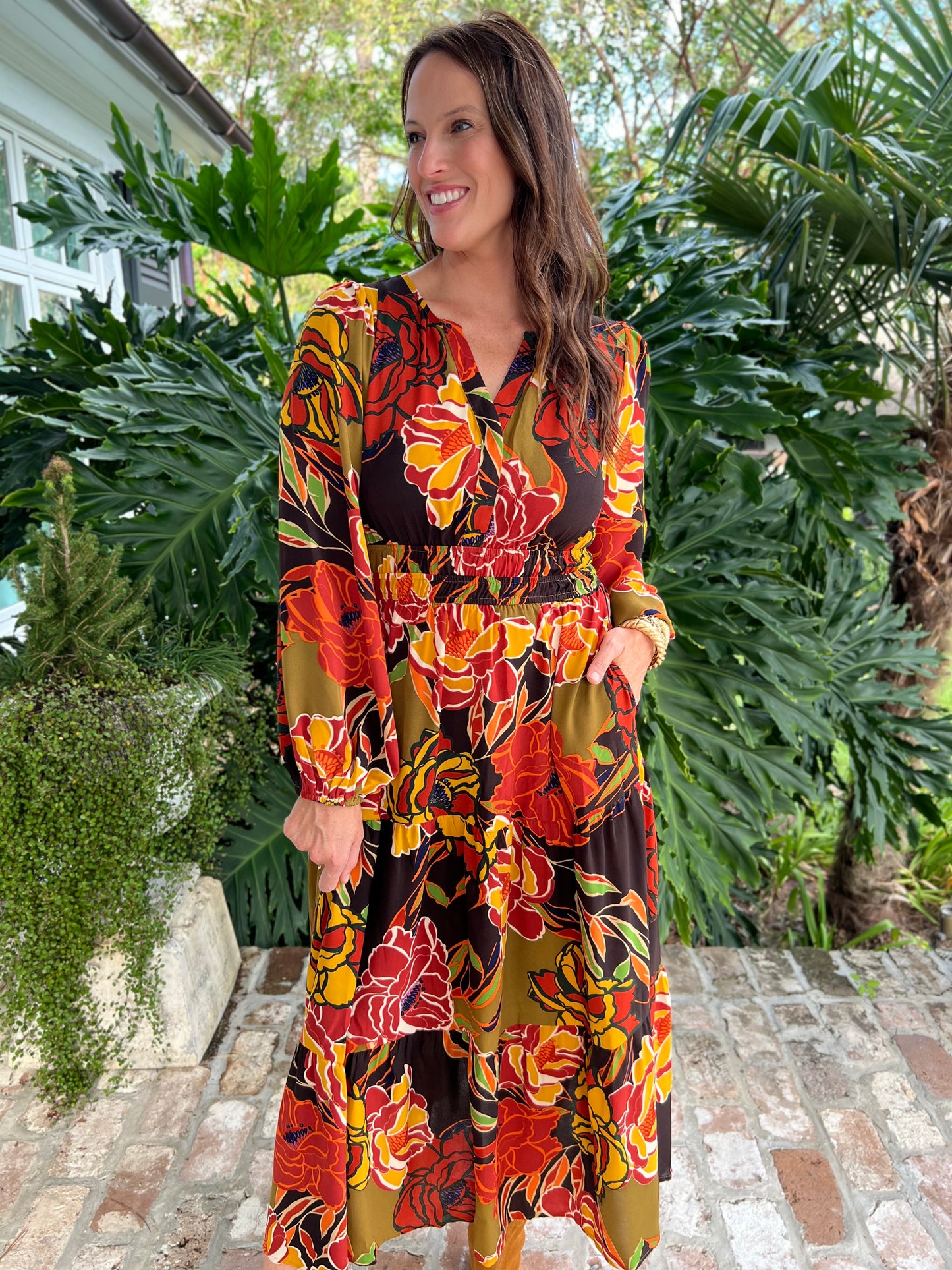 Hands Off Floral printed Midi Dress