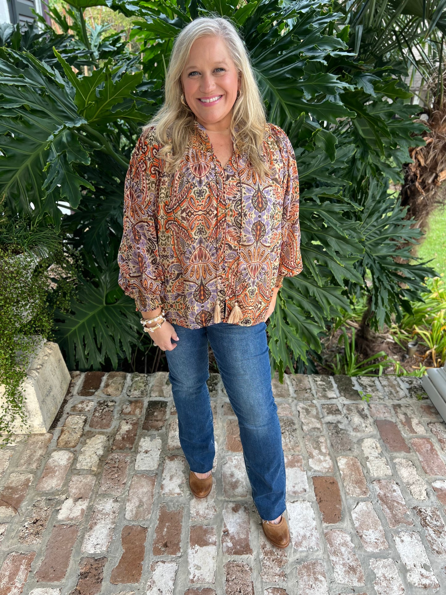 Fell In Love Again Paisley Blouse