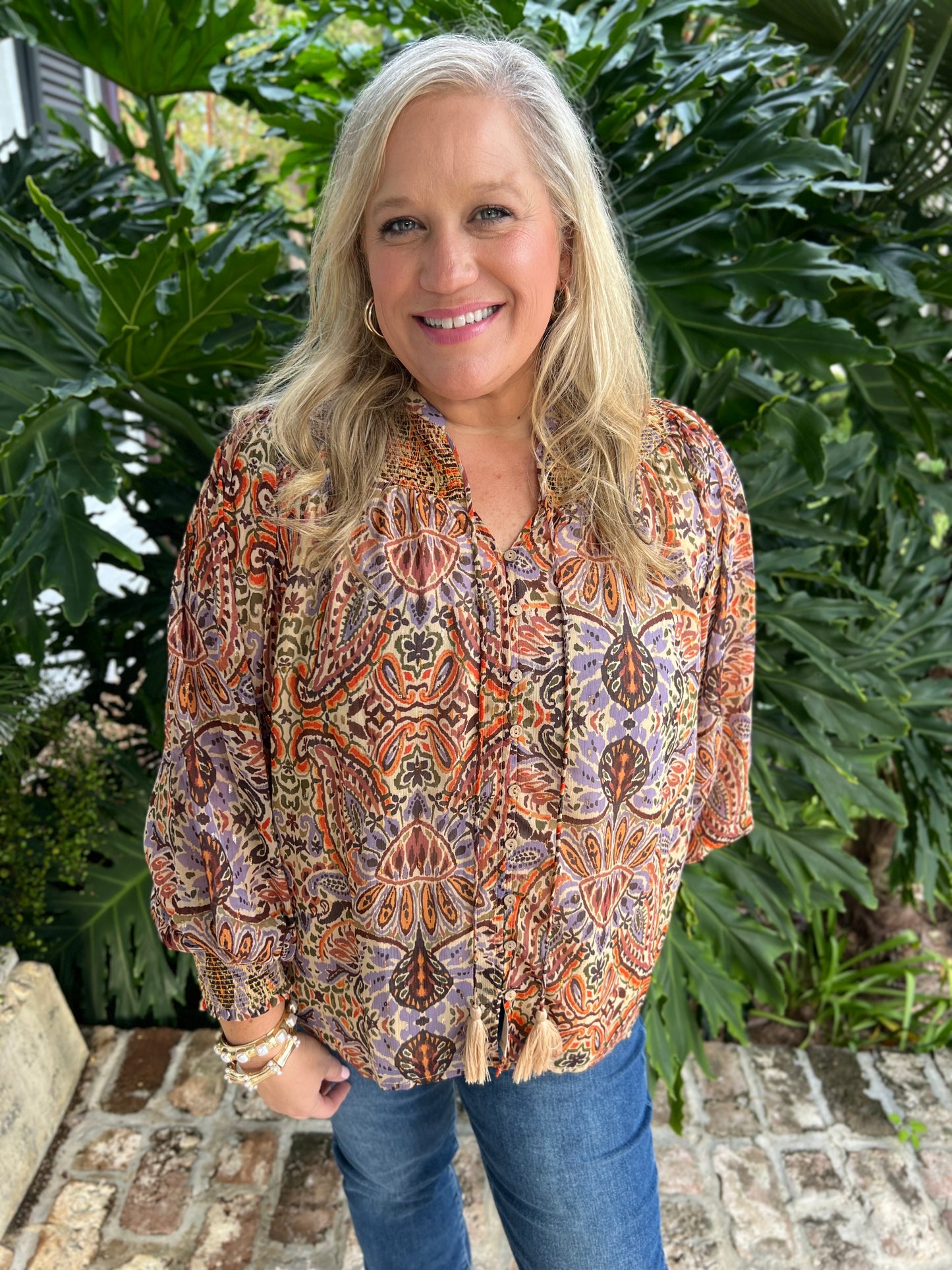 Fell In Love Again Paisley Blouse