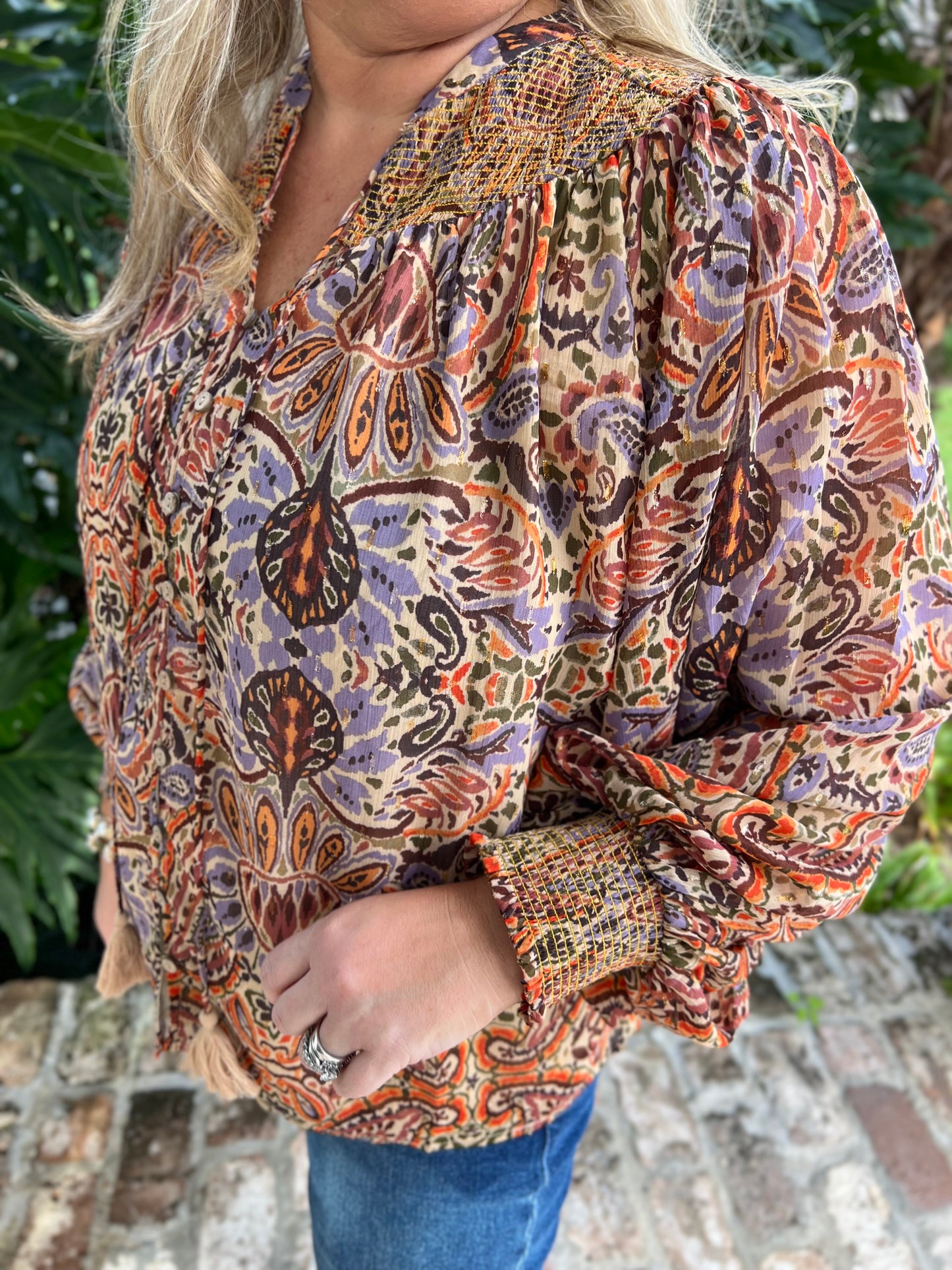 Fell In Love Again Paisley Blouse