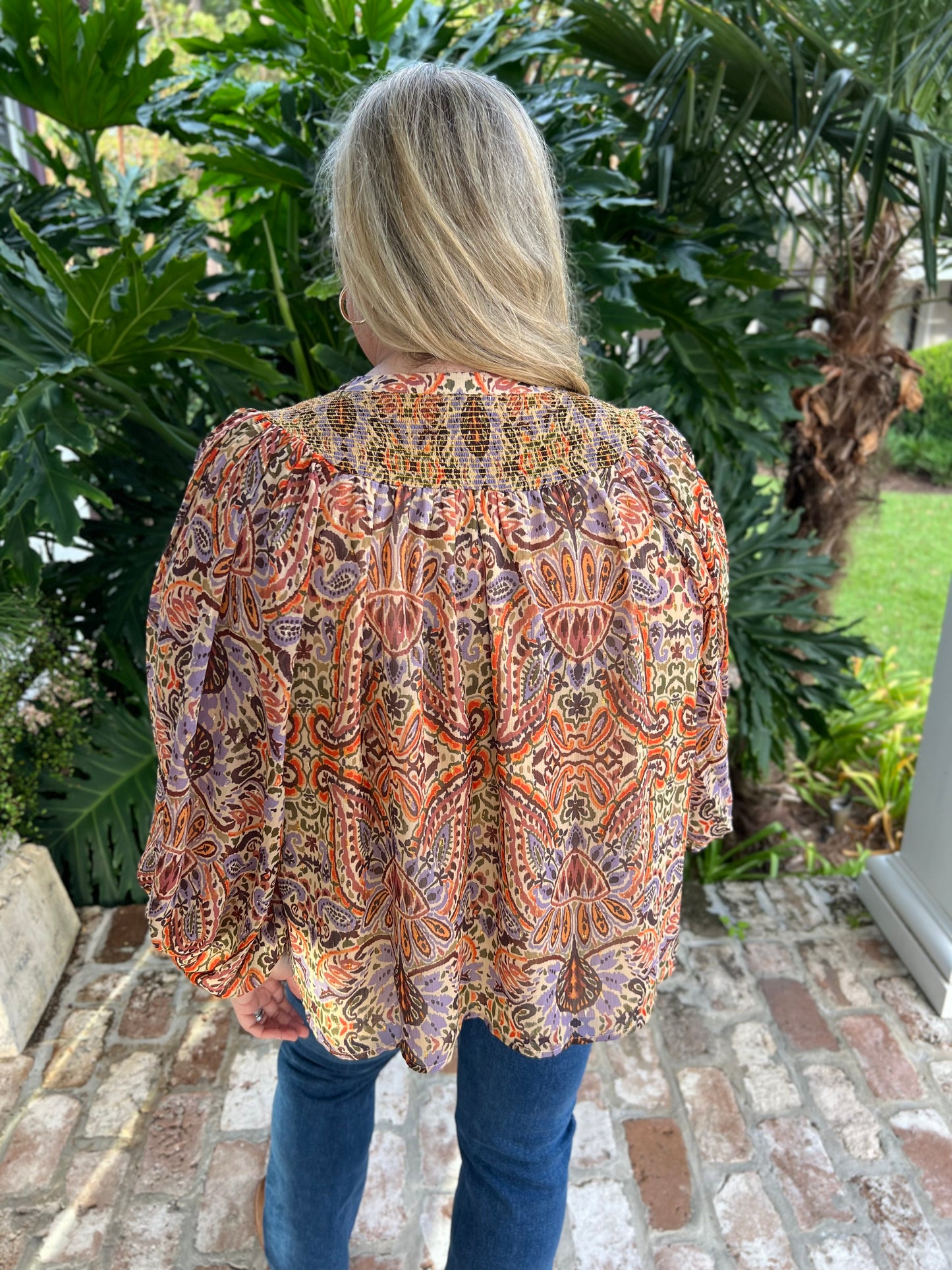 Fell In Love Again Paisley Blouse