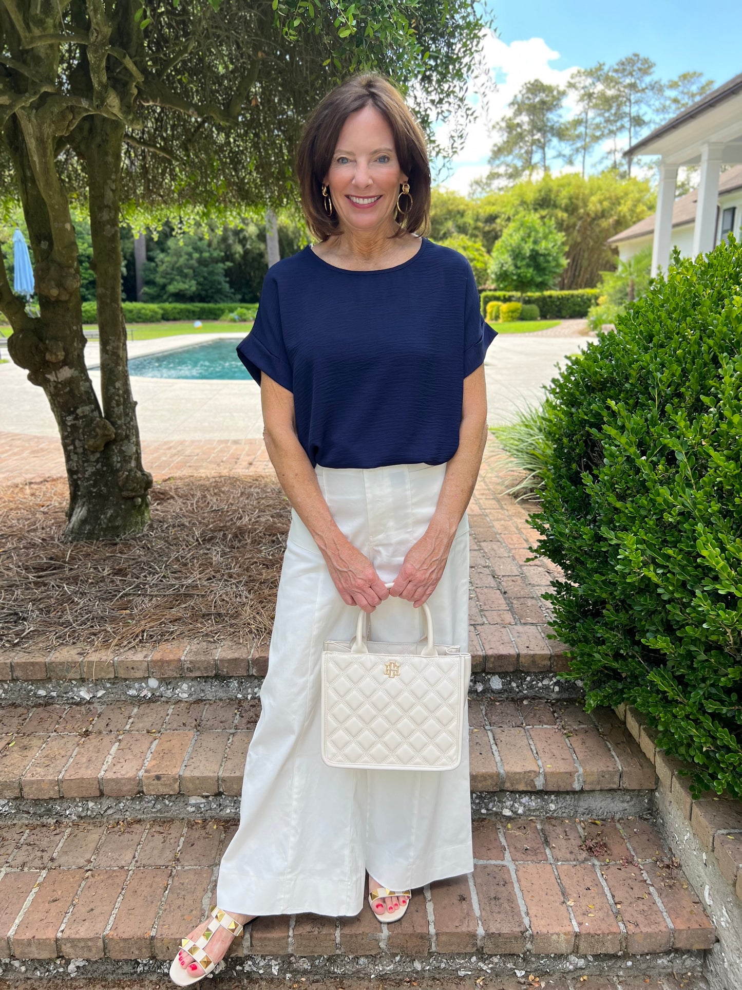 Winthrop Easy Top- Navy