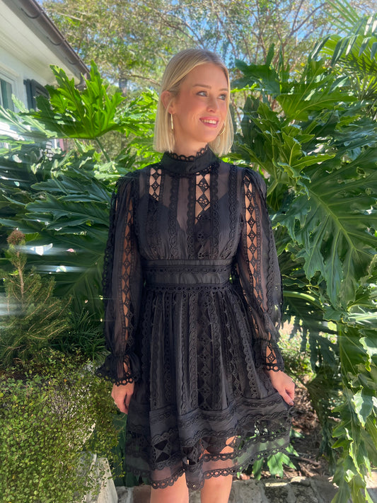 Nevermore Black Lace Dress