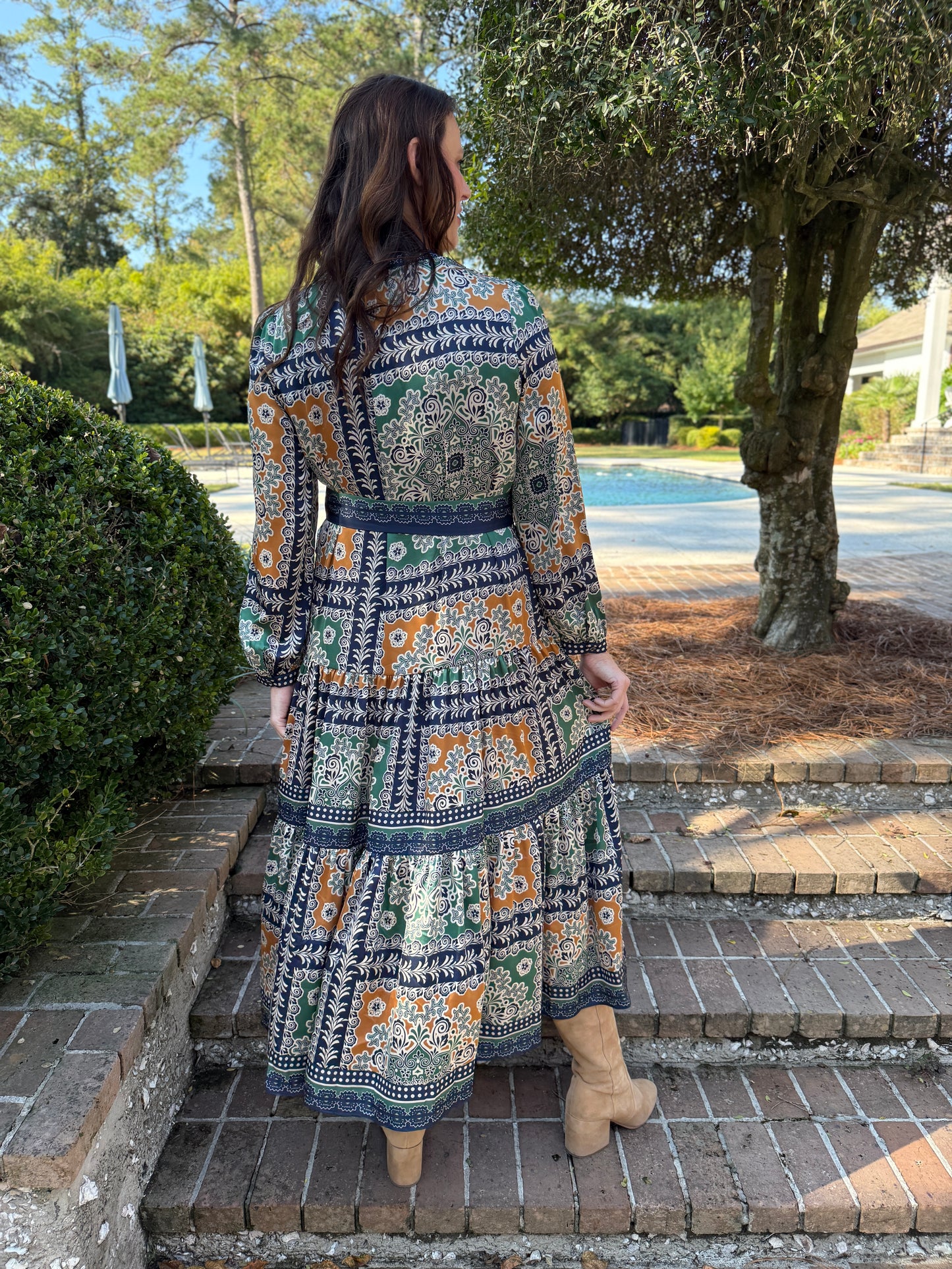 Attention Here Boho Printed Maxi Dress