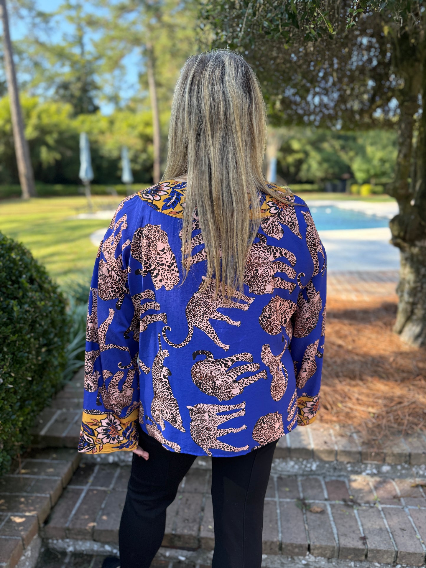 Leap Forward Leopard Print Blouse