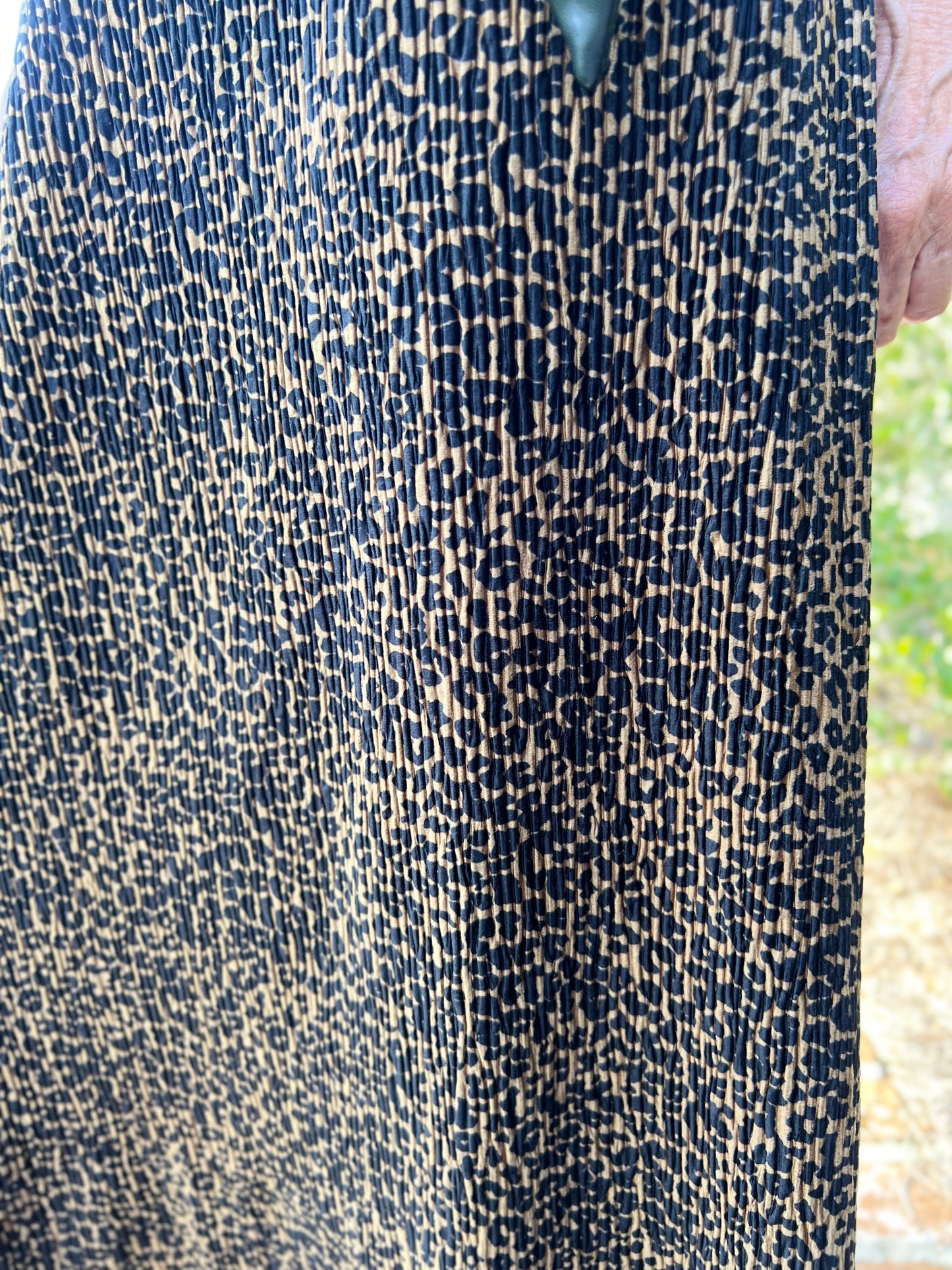 Hello Fall Leopard Print Midi Skirt