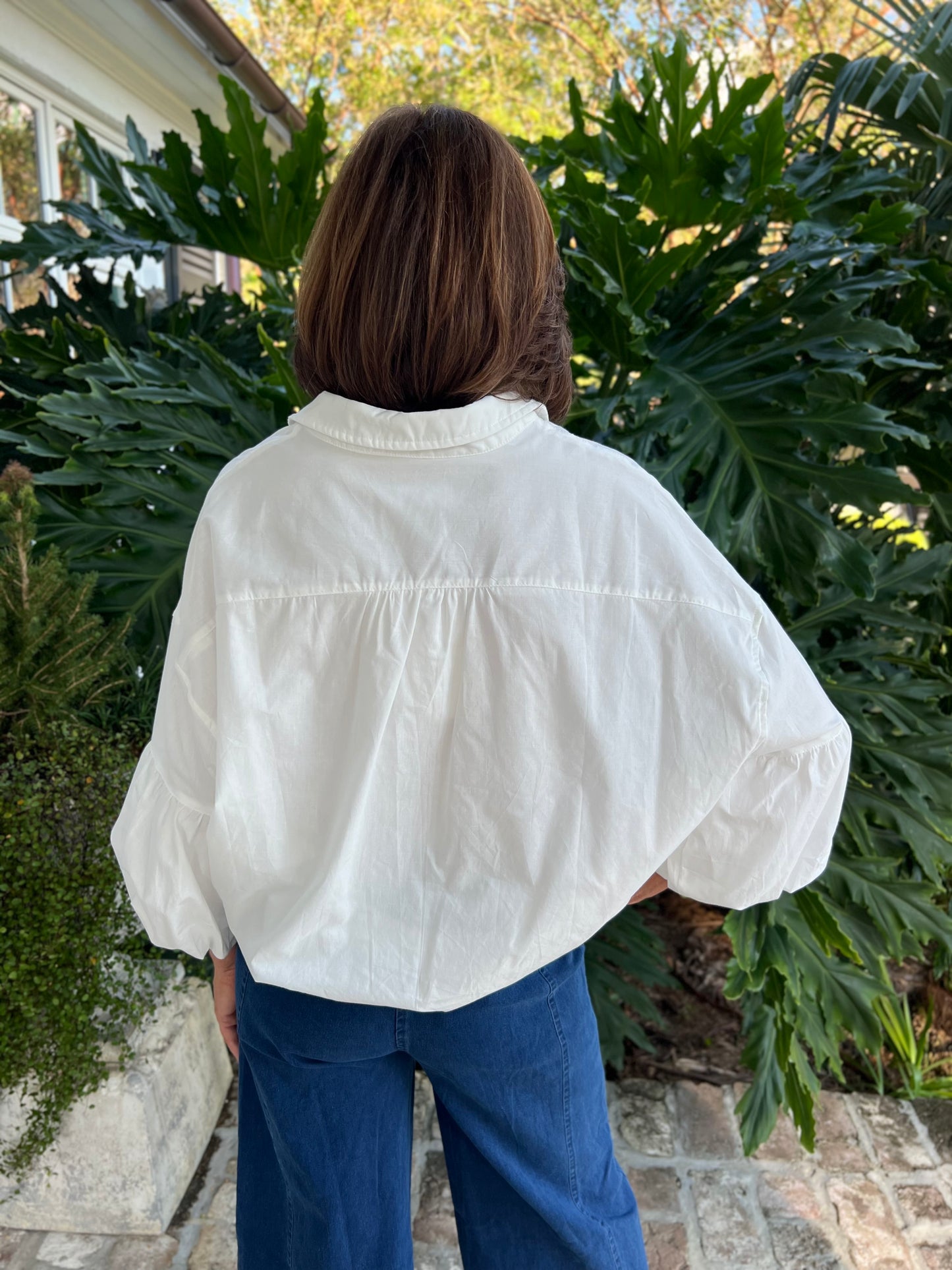 Quite a Cutie Bubble Sleeve Blouse