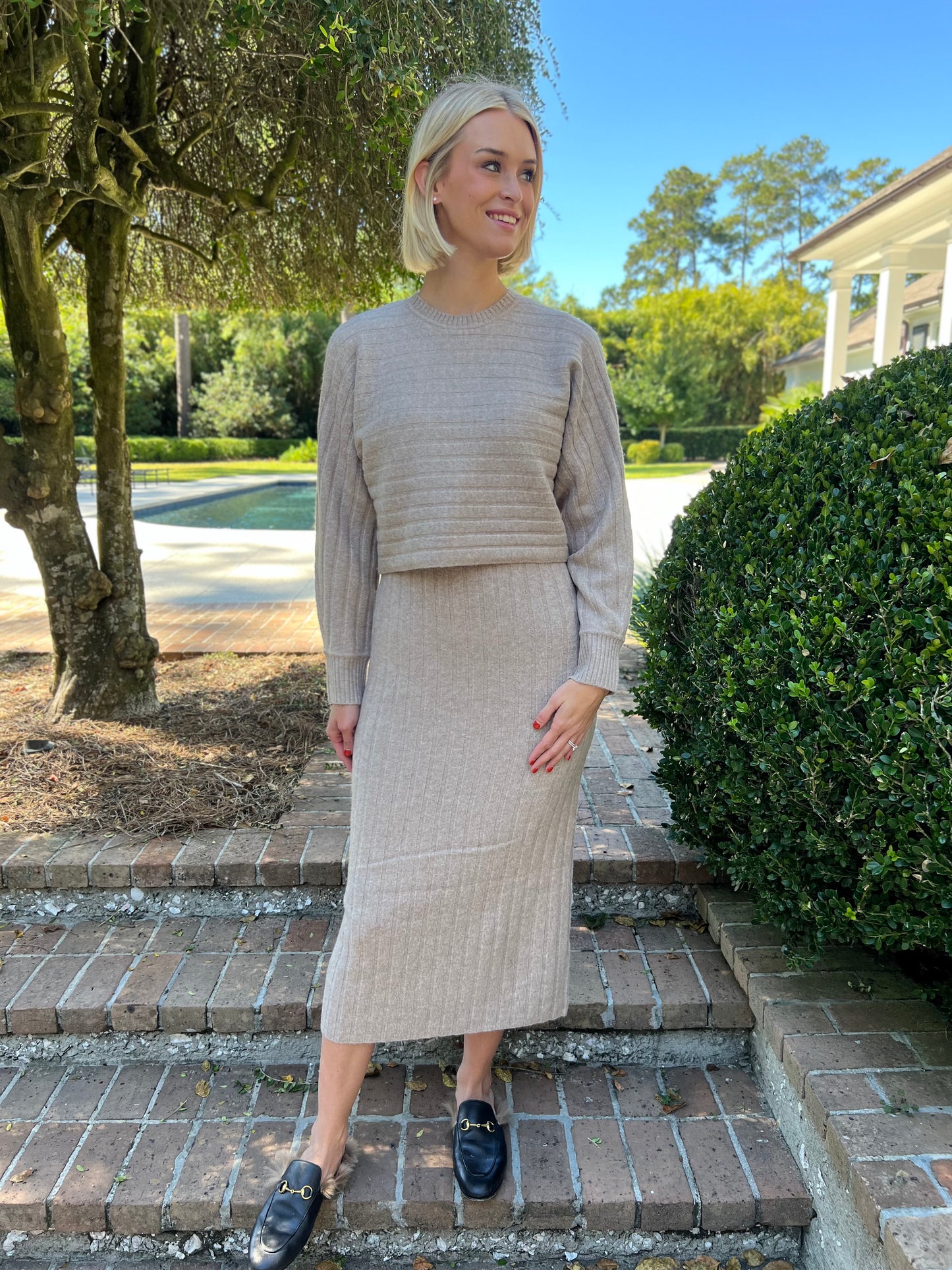 Cozy Queen Sweater Midi Dress