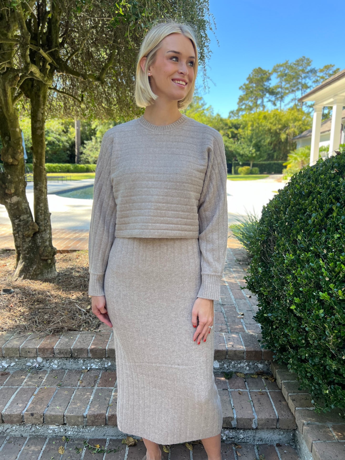 Cozy Queen Sweater Midi Dress