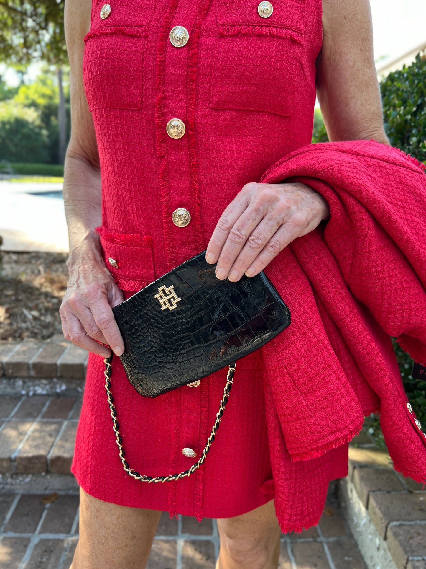 Until Forever Red Tweed Dress