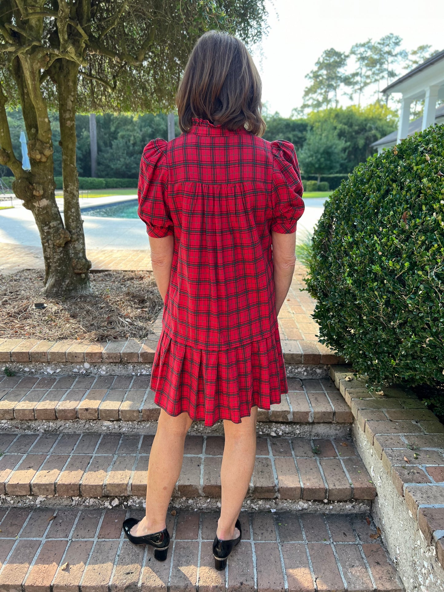 Color Me Plaid Red Mini Dress