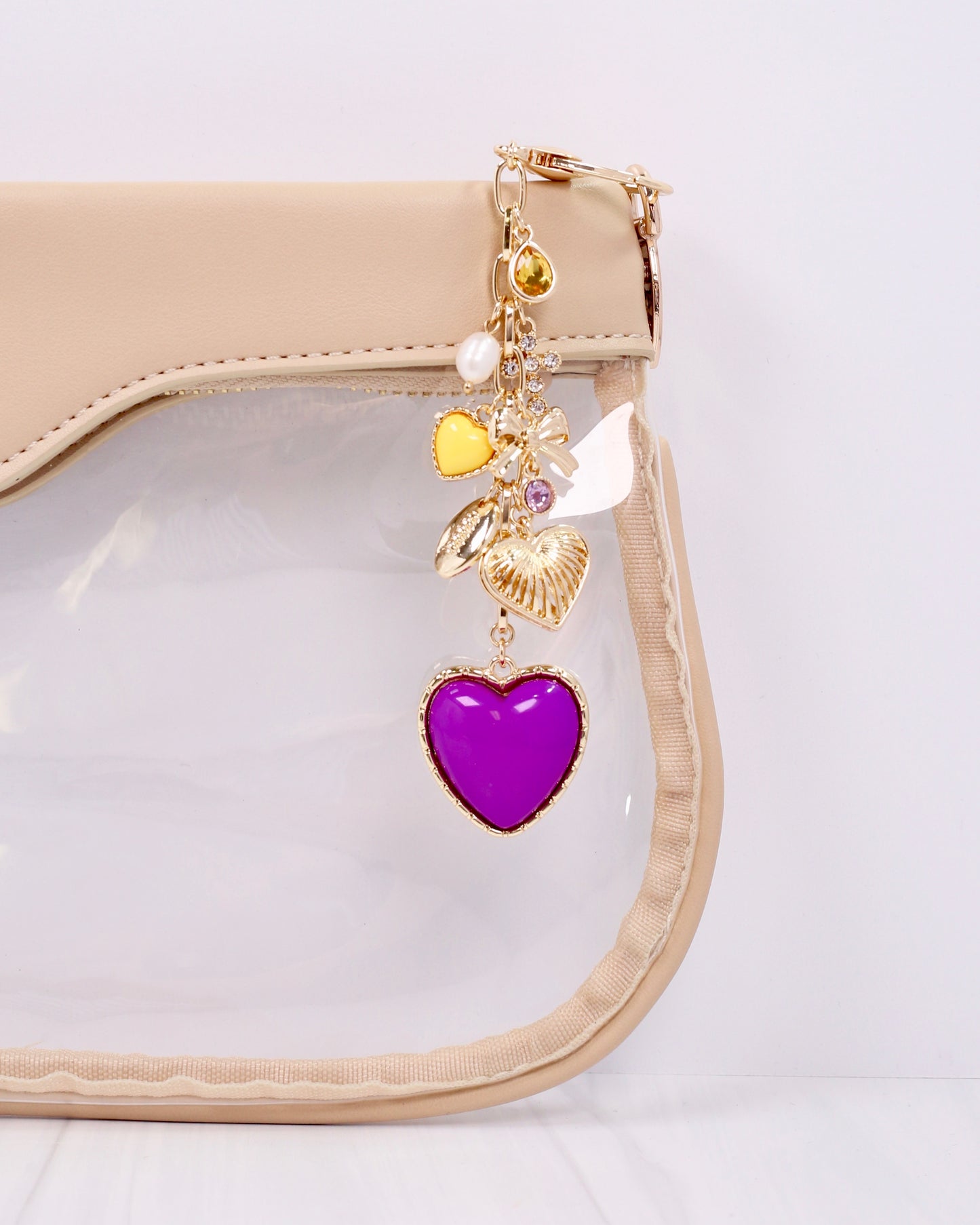 Sutton Bag Charm PURPLE GOLD