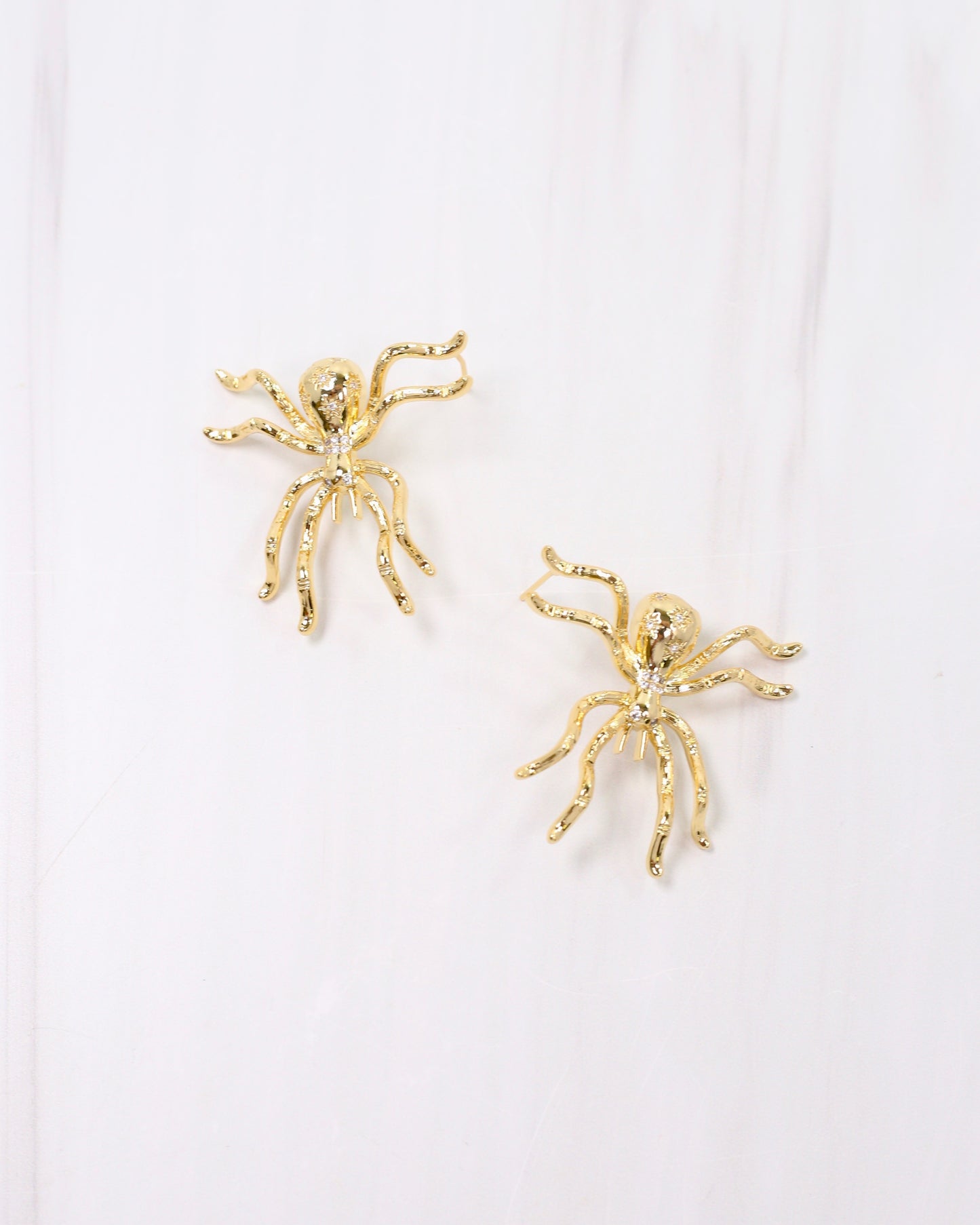 Spooky Spider Earring Gold