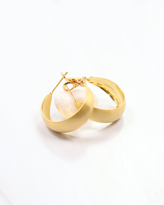 Williams Hoop Worn Gold