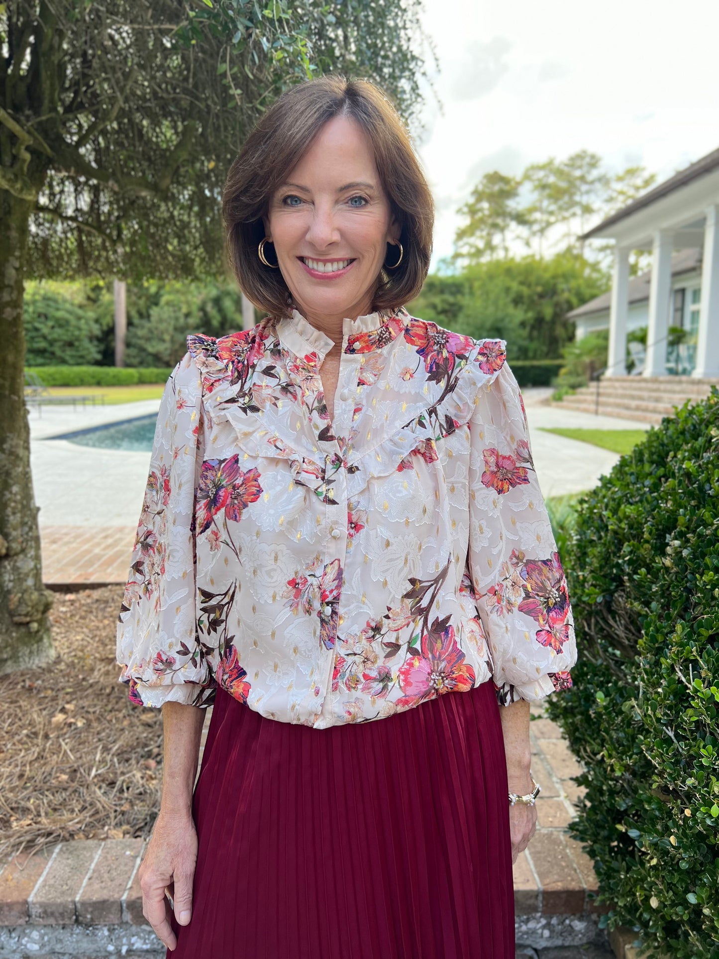 Joanna Floral Print Blouse