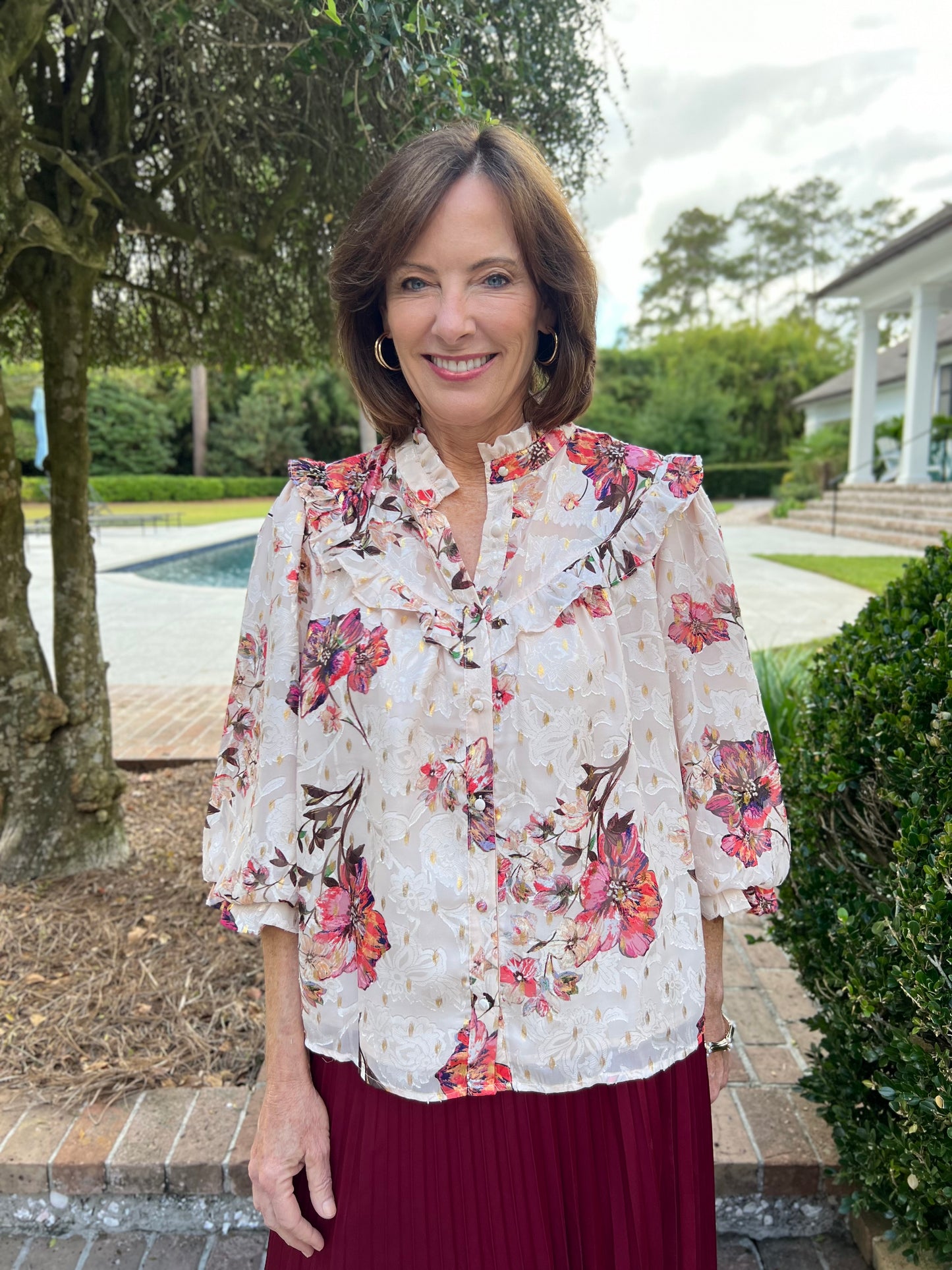 Joanna Floral Print Blouse