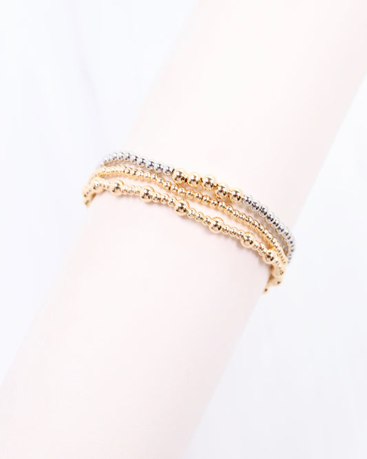 Leah Bracelet Set Gold Silver