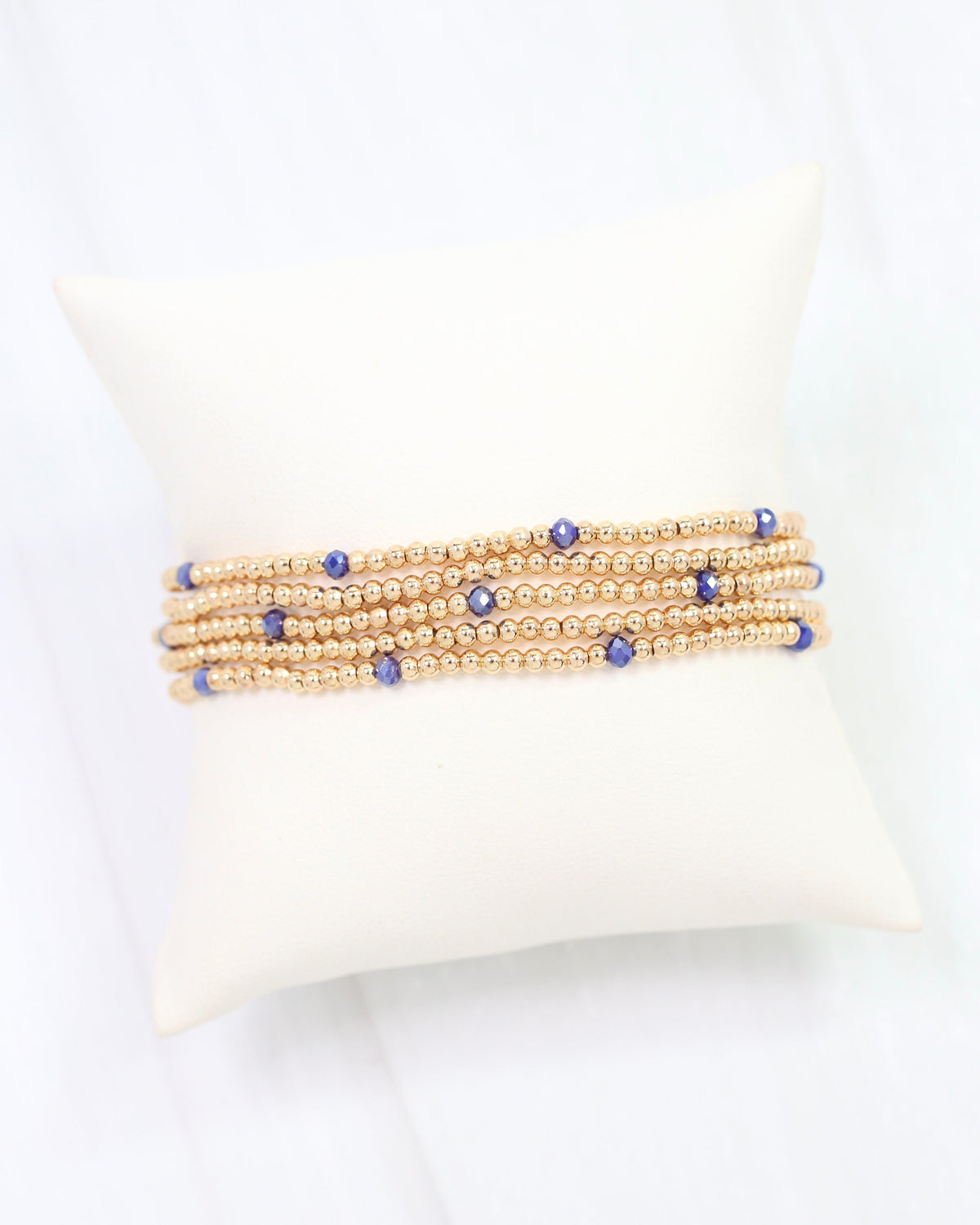 Malena Beaded Bracelet Set Navy