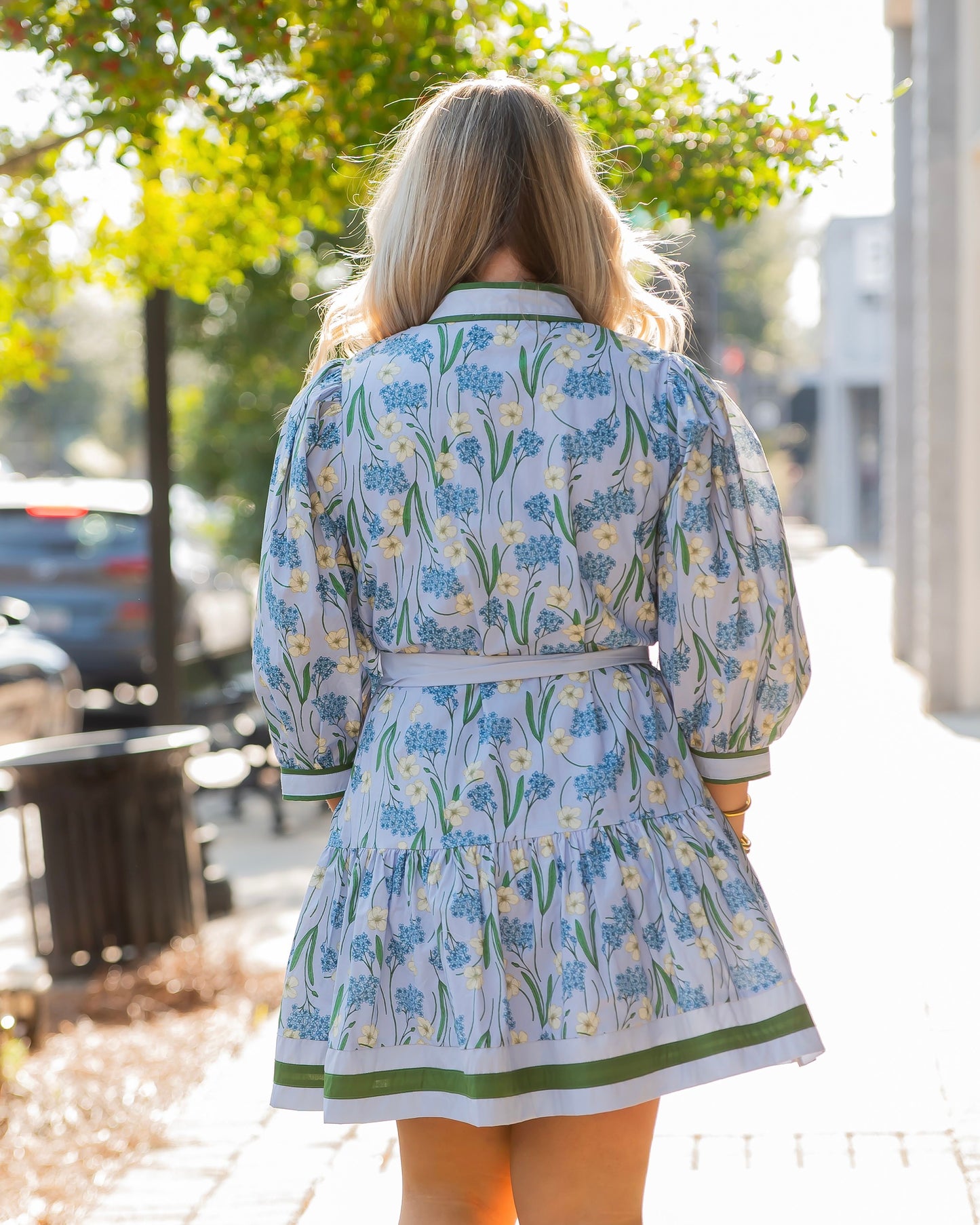 Wrenlee Floral Print Button Down Dress