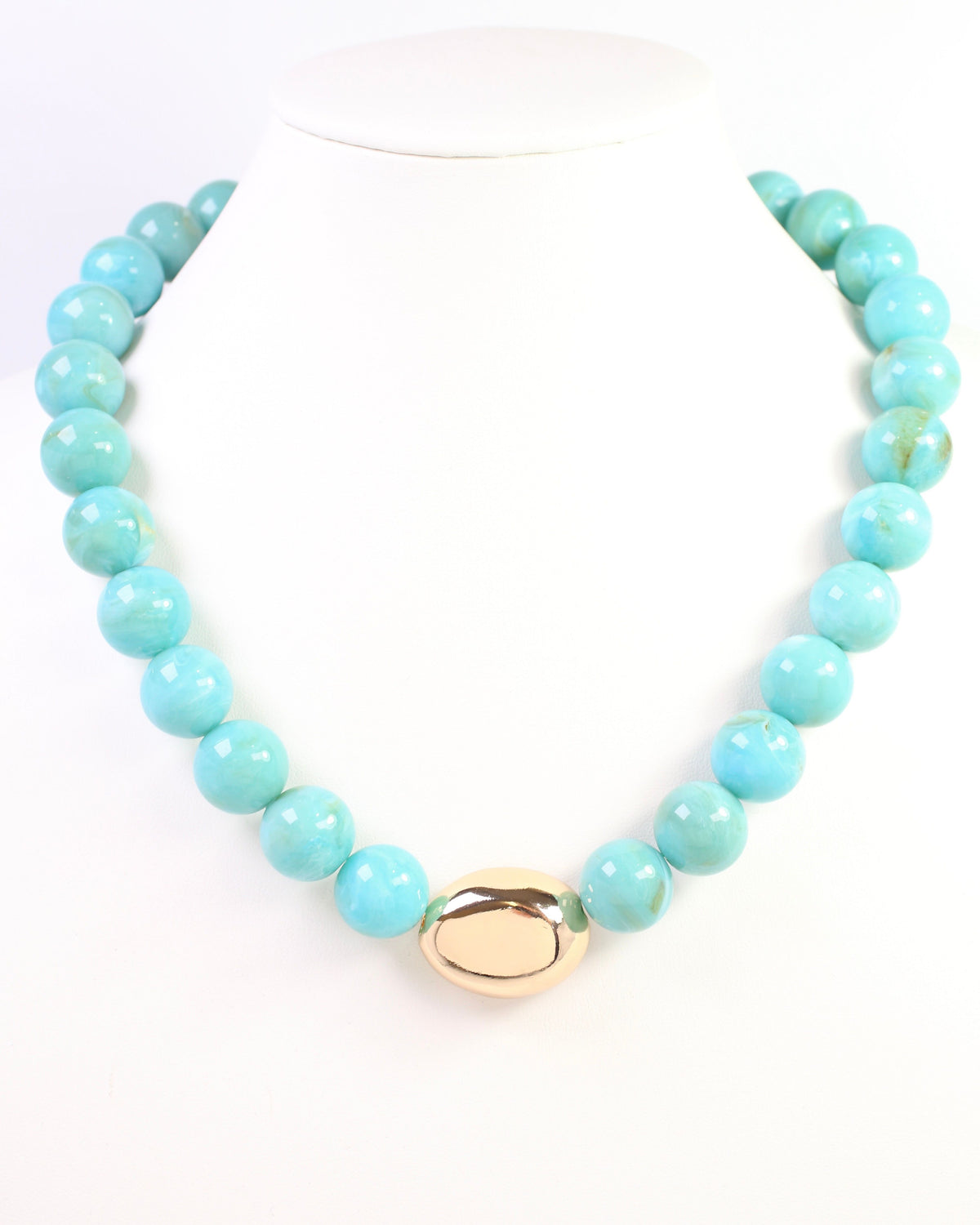 Brooklyn Bold Stone Necklace Turquoise