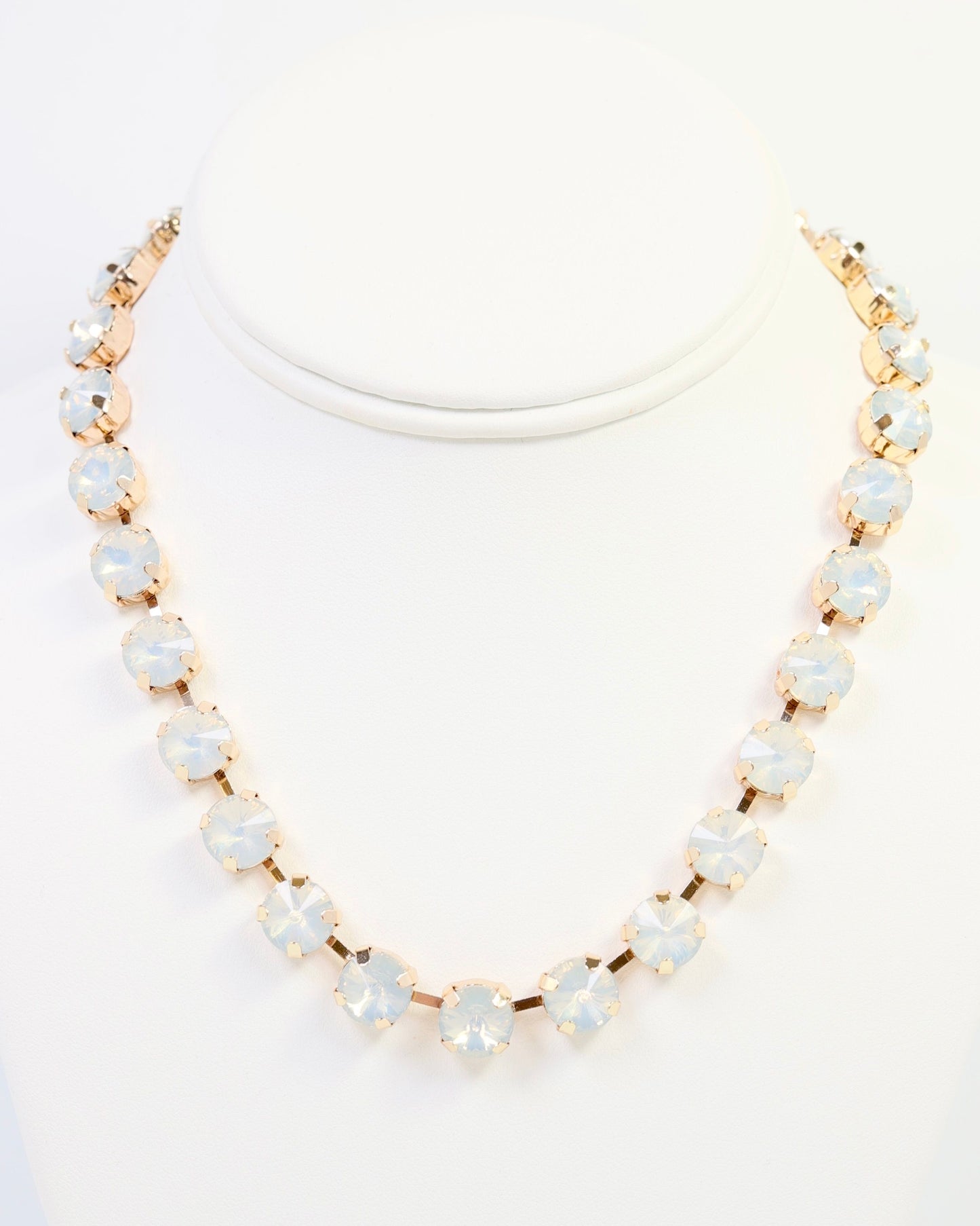 Radcliffe Rhinestone Necklace White Opal