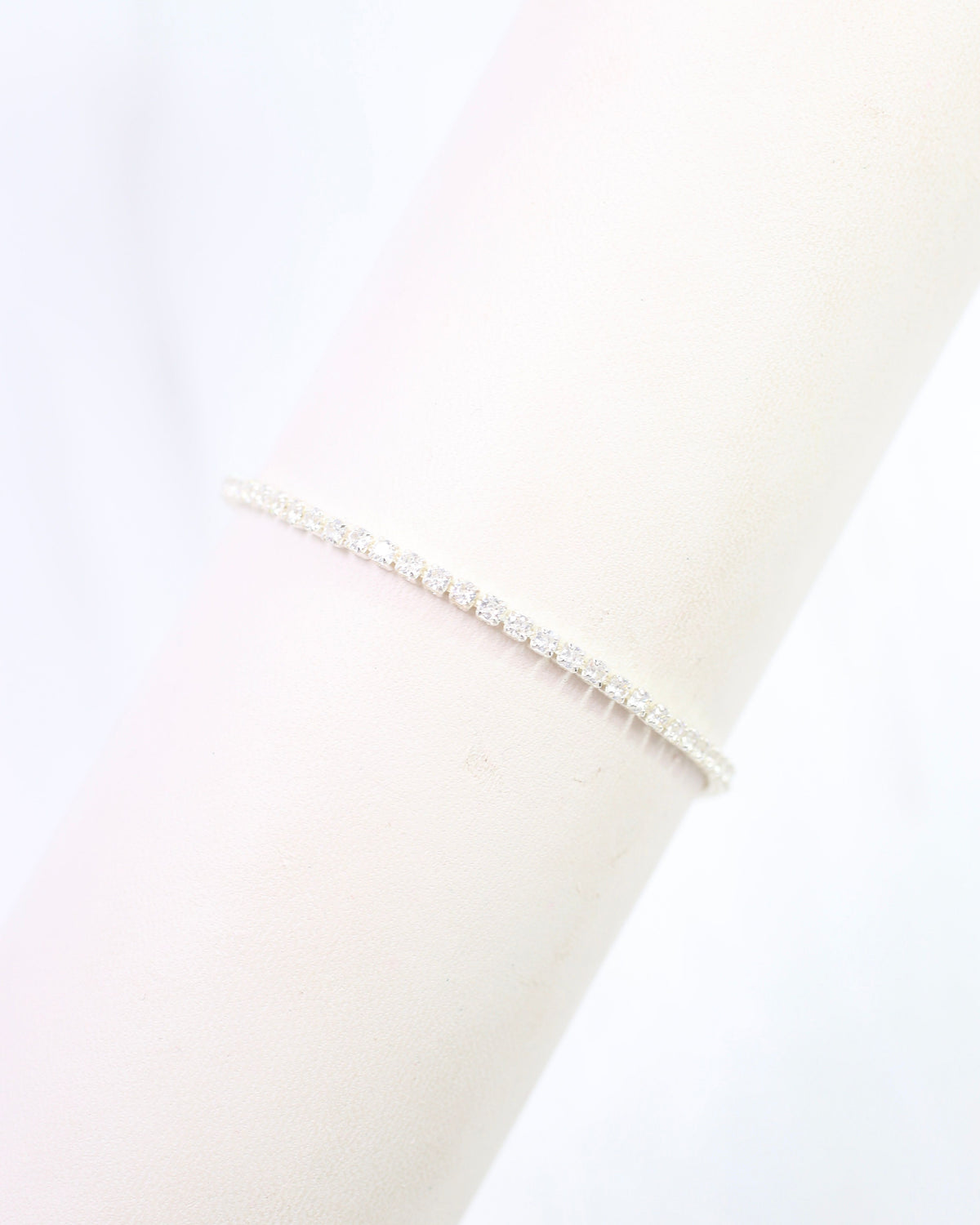 Luna Delicate CZ Tennis Bracelet WR Silver