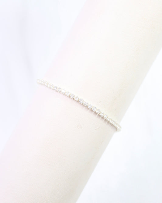Luna Delicate CZ Tennis Bracelet WR Silver