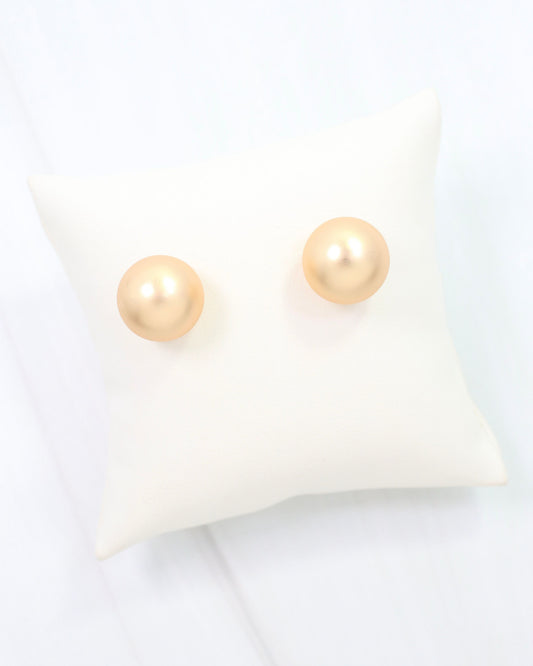 Bailey Large Ball Earring WR Worn Gold