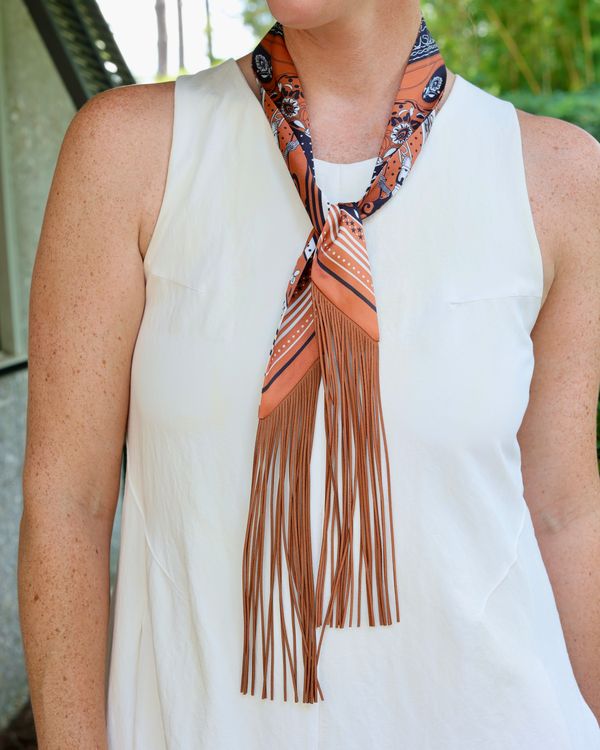 Cambridge Tassel Scarf Camel
