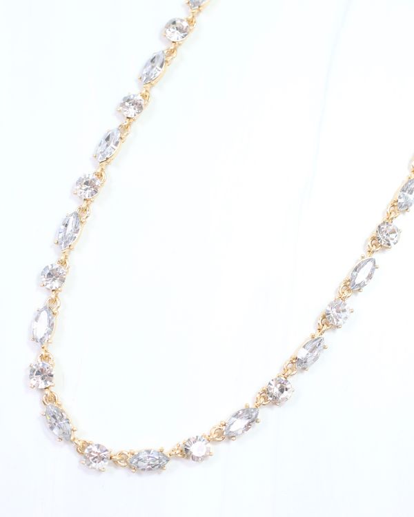 Charlie Crystal Necklace Clear