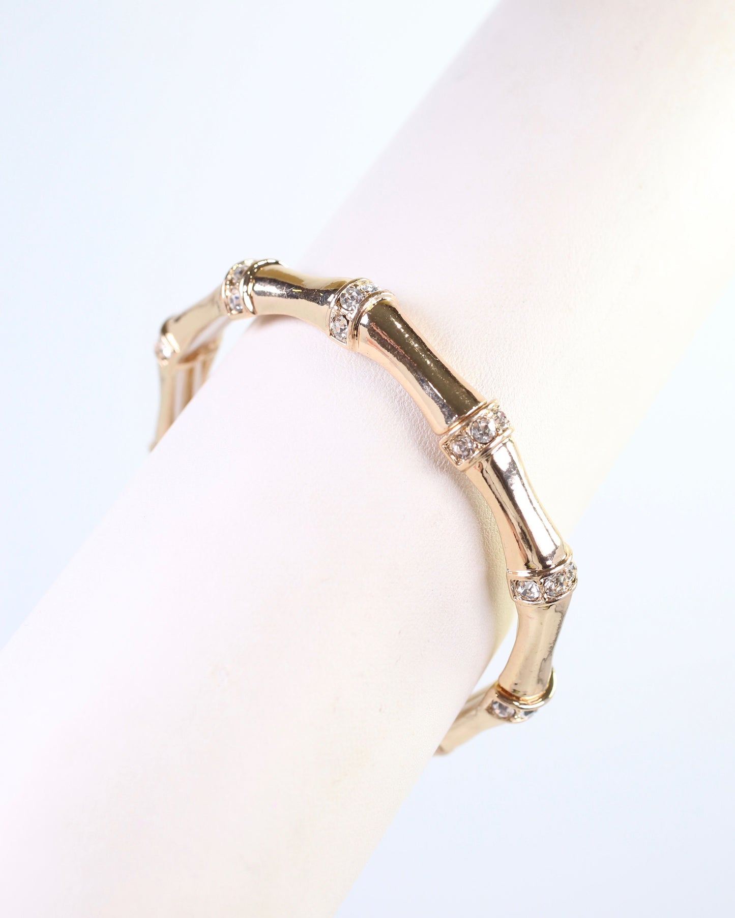 Erwin Stretch Bracelet with CZs Gold